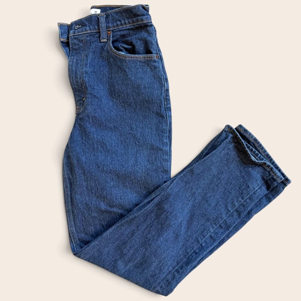 Abercrombie & Fitch Curve Love 90s Straight Jeans Women’s 26 2 Ultra High Rise